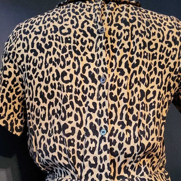 Ganni Animal Print Mini Dress - Picture 4 of 8